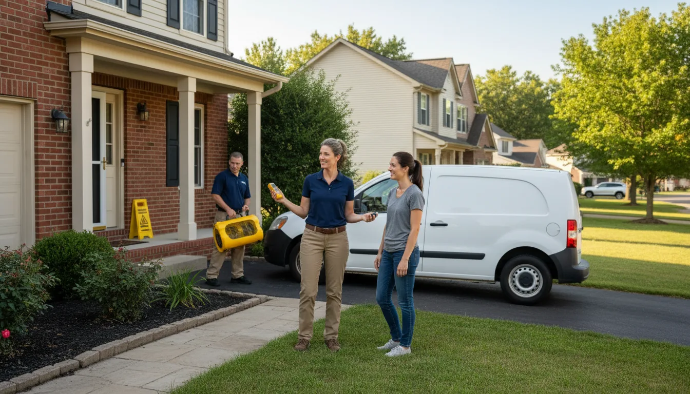Residential water damage restoration in Round Lake, IL